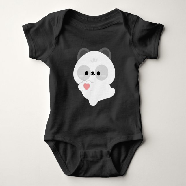 Body Para Bebé Panda de Amor Adorable (Anverso)