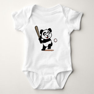 Body Para Bebé Panda de Béisbol