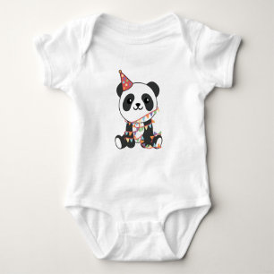 Body Para Bebé Panda De Cumpleaños Para Los Niños Un Traje De Nac