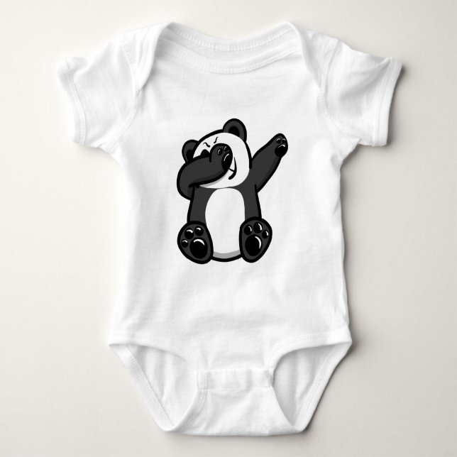 Body Para Bebé Panda de los animales que frota (Anverso)