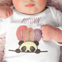 Body Para Bebé Panda de Otoño