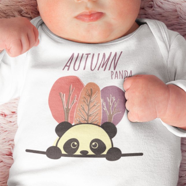 Body Para Bebé Panda de Otoño (Subido por el creador)