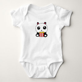 Body Para Bebé Panda de palomitas de maíz