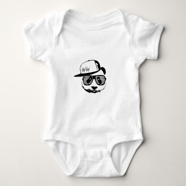 Body Para Bebé Panda del ghetto (Anverso)
