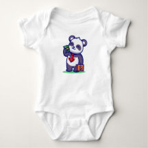 panda divertido te ama niños