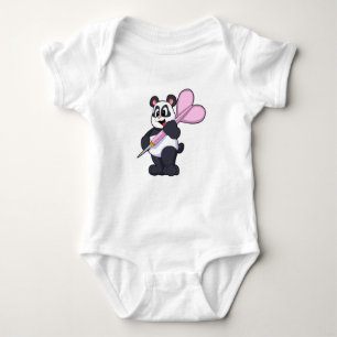 Body Para Bebé Panda en Darts con Dart