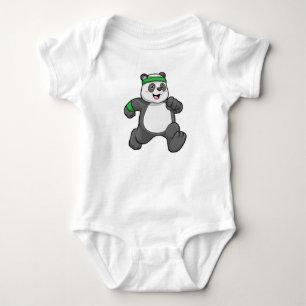 Body Para Bebé Panda en Jogging with Headband