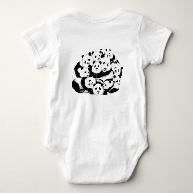 Body Para Bebé Panda Family Baby Bodysuit - Diversión (Reverso)