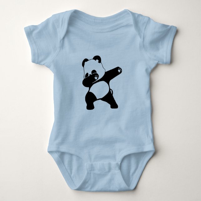 Body Para Bebé Panda haciendo dab  (Anverso)