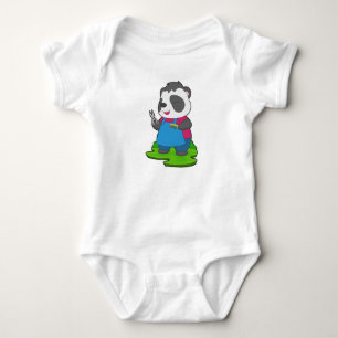 Body Para Bebé Panda Hairdresser Scissors Comb
