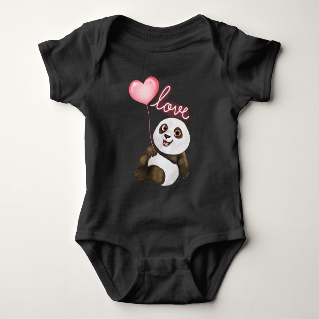 Body Para Bebé Panda Love (Anverso)