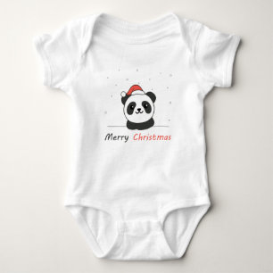 Body Para Bebé Panda Navidades Nieve Animales De Invierno Pandas
