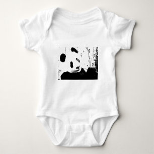 Body Para Bebé Panda negro y blanco