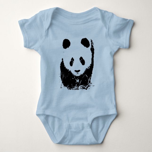 Body Para Bebé Panda Pop Art (Anverso)