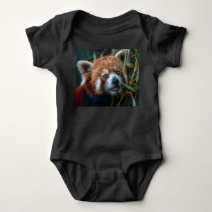Body Para Bebé Panda rojo