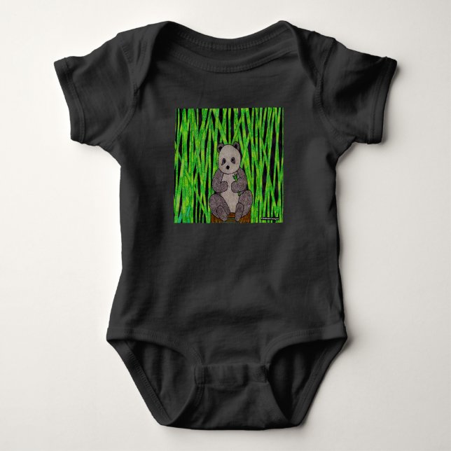 Body Para Bebé Panda (vívido) - Bodysuit de bebé (Anverso)