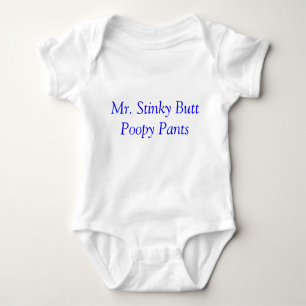 Body Para Bebé Pantalones poopy del extremo de Sr. Stinky
