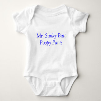 Body Para Bebé Pantalones poopy del extremo de Sr. Stinky