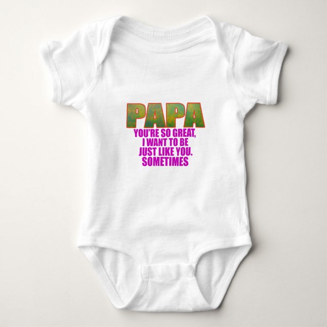 Body Para Bebé Papá (Anverso)