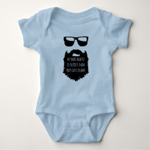 Papá barba Baby One Piece Cuerpo Suelo