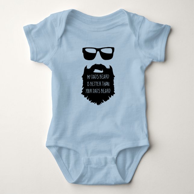 Body Para Bebé Papá barba Baby One Piece Cuerpo Suelo (Anverso)