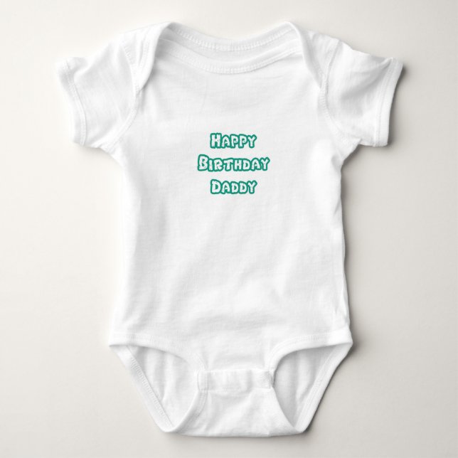 Body Para Bebé Papá del feliz cumpleaños (Anverso)