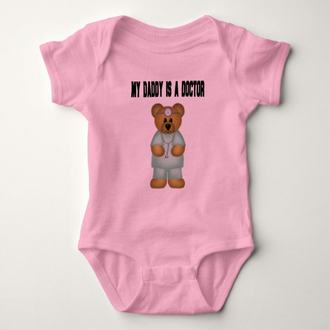 Body Para Bebé Papá Es Médica (Anverso)