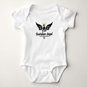 Body Para Bebé Papá Es Mi Ángel Guardián Me Vigila En Memoria