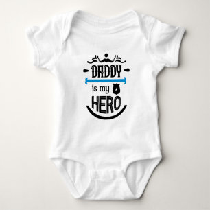 Body Para Bebé Papa Es Mi Héroe Baby Bodysuit