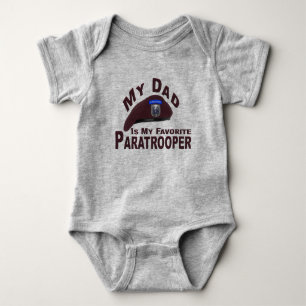 Body Para Bebé Papá es mi paracaidista favorito de la 82ª Aerotra