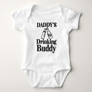 Body Para Bebé Papá está bebiendo amigo