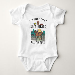 Body Para Bebé Papá excursionista divertido - Camping adorable se