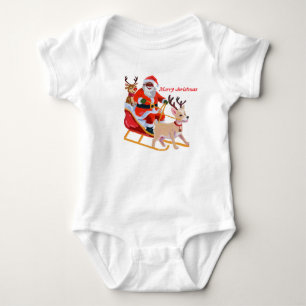 Body Para Bebé Papá Noel afroamericano