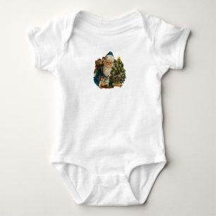 Body Para Bebé Papá Noel con juguetes y árbol de Navidad Baby Tee