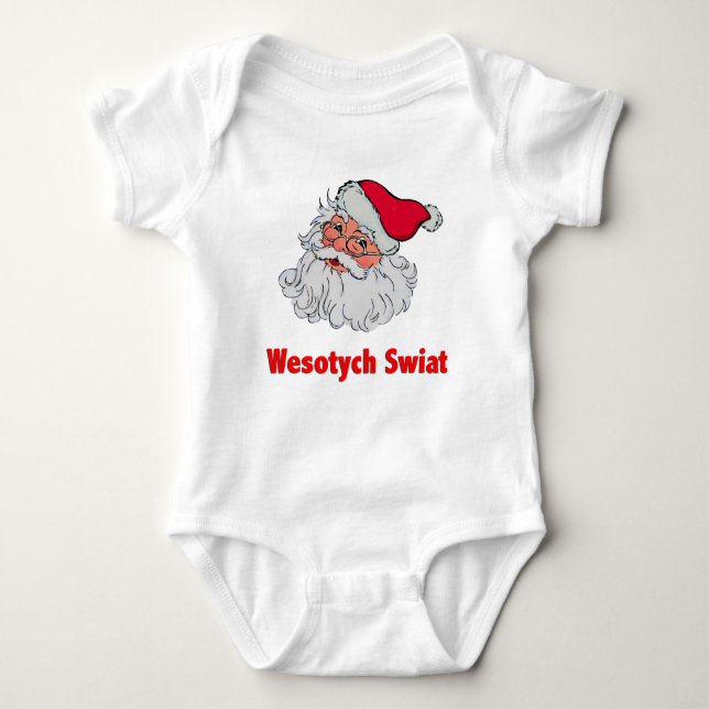 Body Para Bebé Papá Noel polaco #2 (Anverso)
