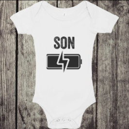 Body Para Bebé Papá Padre hijo a la par de la batería de la camis