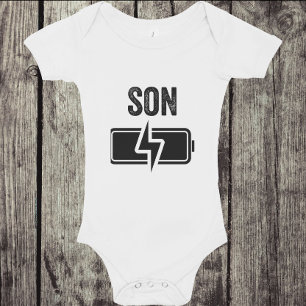 Body Para Bebé Papá Padre hijo a la par de la batería de la camis