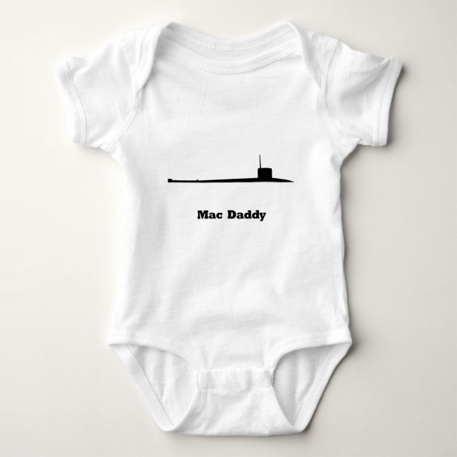 Body Para Bebé Papá sub del mac (Anverso)