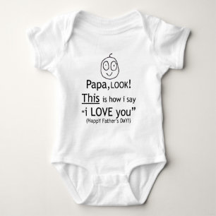 Body Para Bebé ¡Papá te amo!