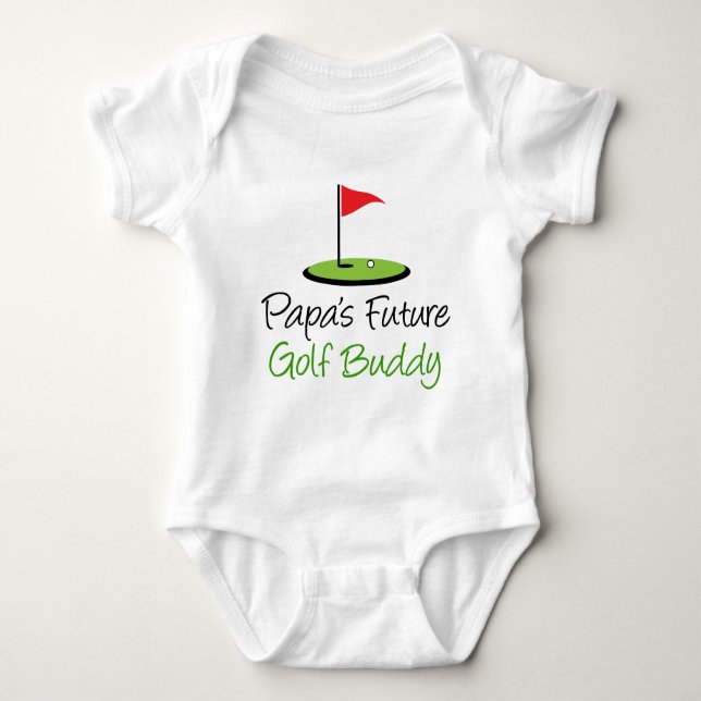 Body Para Bebé Papá's Golf Buddy (Anverso)