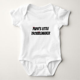 Body Para Bebé Papas Little Troublemaker Funny Baby Bodysuit
