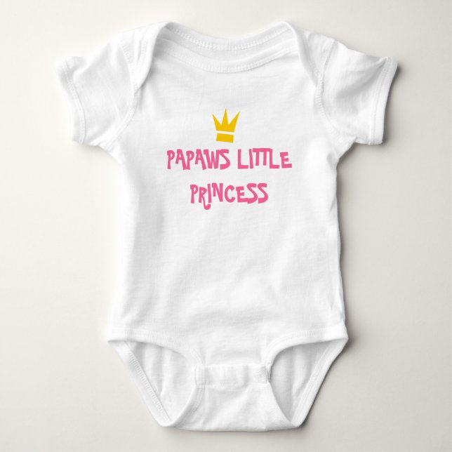 BODY PARA BEBÉ PAPAWS PEQUEÑA PRINCESA ONEPIECE (Anverso)