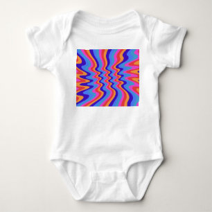 Body Para Bebé Papel pintado retro hippie de los 60