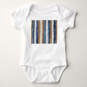 Body Para Bebé Papeleo de denim: alfombra de jeans reciclados.