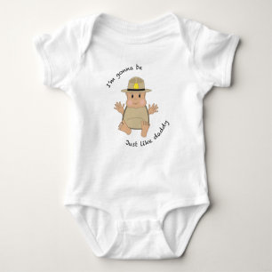 Body Para Bebé Papi de trooper estatal