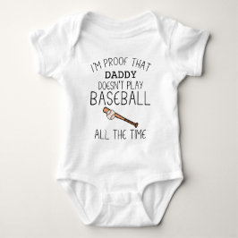 Body Para Bebé Papi divertido de béisbol | Catalizador de béisbol