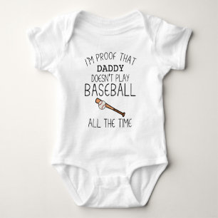 Body Para Bebé Papi divertido de béisbol   Catalizador de béisbol