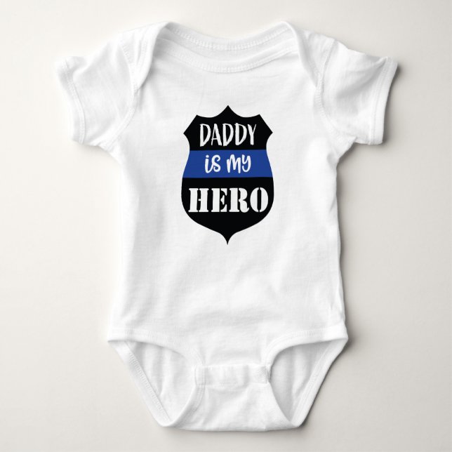 Body Para Bebé Papi es mi traje de Hero Bodysuit (Anverso)