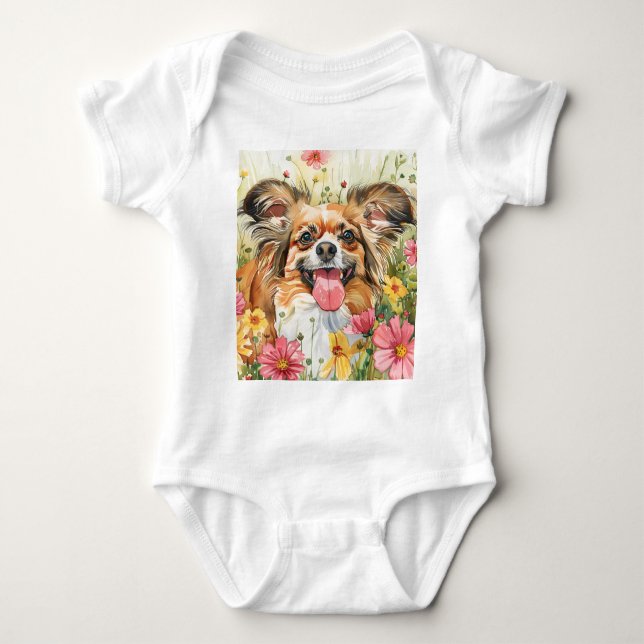 Body Para Bebé Papillon Baby Bodysuit – Watercolor (Anverso)
