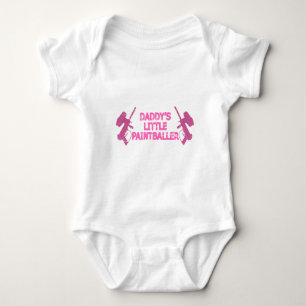 Body Para Bebé Papi's Baby Girl Paintball